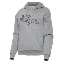 Denver Broncos Antigua Women's Victory Hoodie Heather Gray