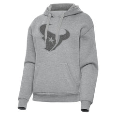 Houston Texans Antigua Women's Victory Hoodie Heather Gray