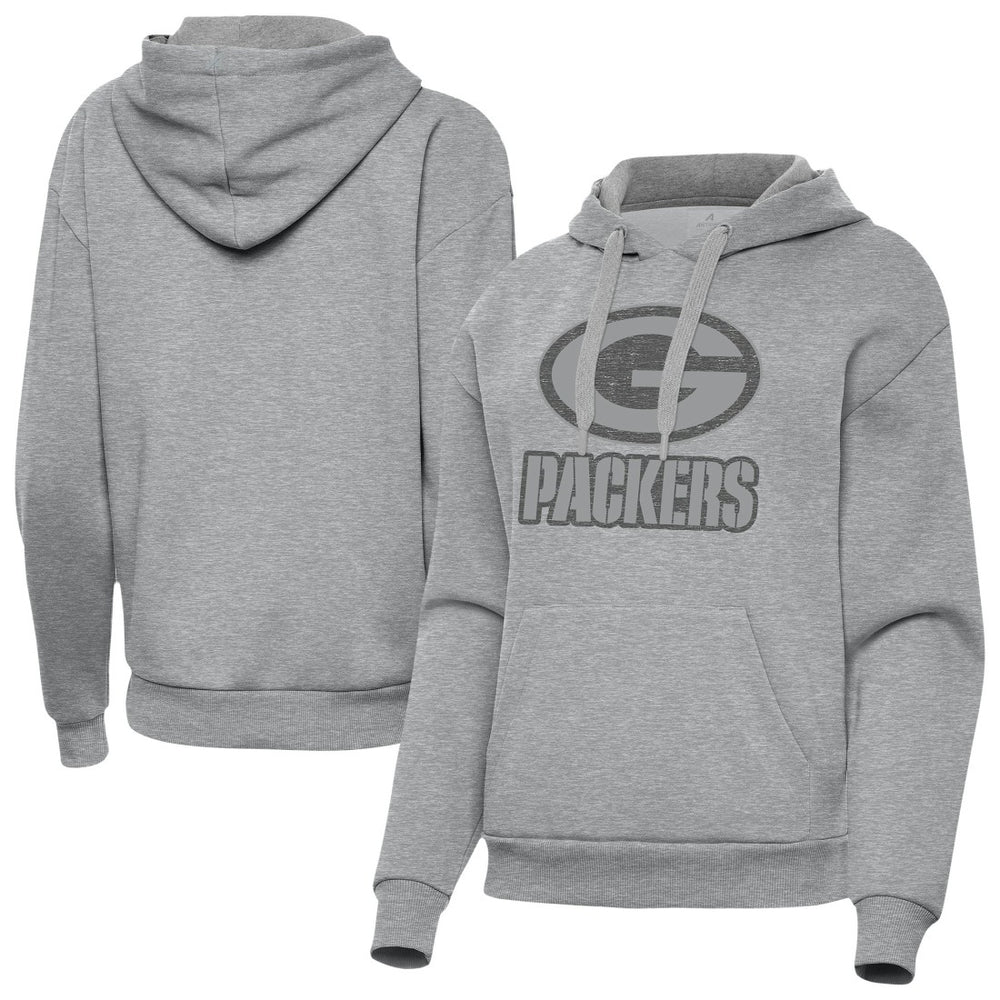 Green Bay Packers Antigua Women's Victory Hoodie Heather Gray