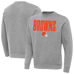 Cleveland Browns Antigua Victory Sweatshirt Heather Gray