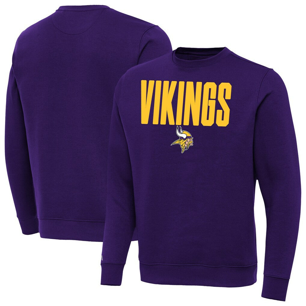 Minnesota Vikings Antigua Victory Sweatshirt Purple