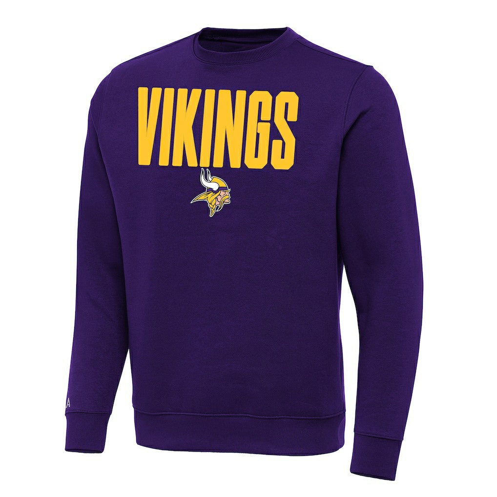 Minnesota Vikings Antigua Victory Sweatshirt Purple