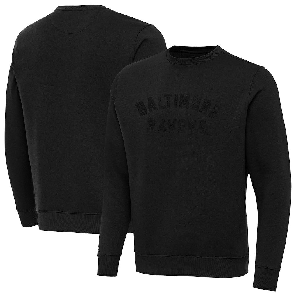 Baltimore Ravens Antigua Victory Sweatshirt Black