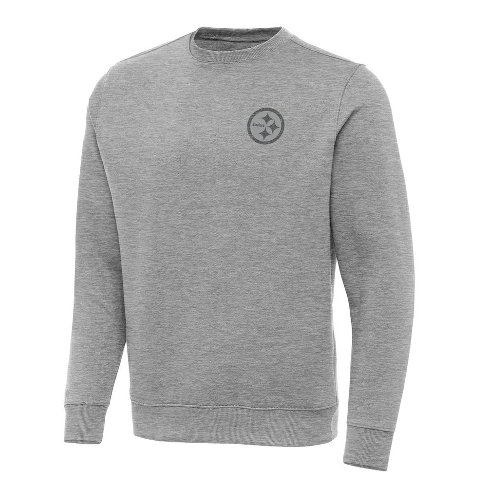 Pittsburgh Steelers Antigua Victory Sweatshirt Heather Gray