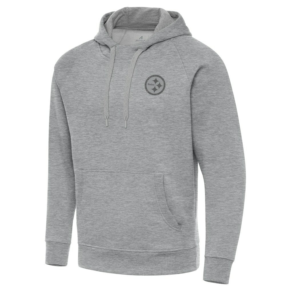 Pittsburgh Steelers Antigua Victory Hoodie Heather Gray