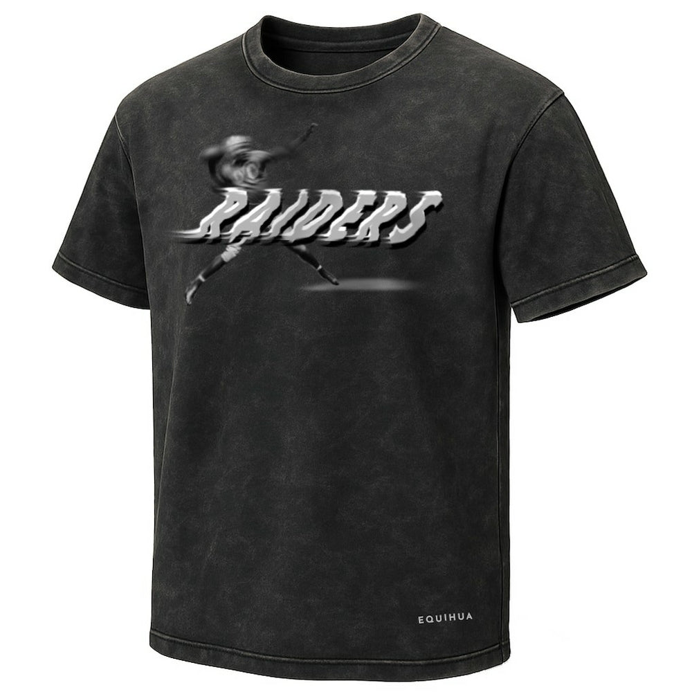 Las Vegas Raiders EQUIHUA Retro T-Shirt Black