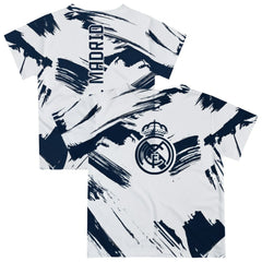 Real Madrid Vive La Fete Youth Paint Brush T-Shirt White