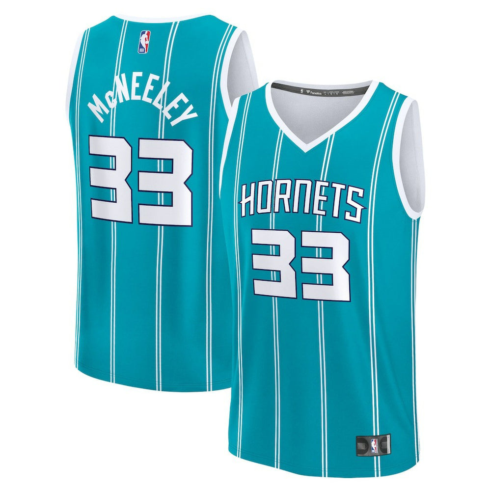 Liam McNeeley Charlotte Hornets Fast Break Replica Jersey Teal Icon Edition | Fanatics Lifestyle