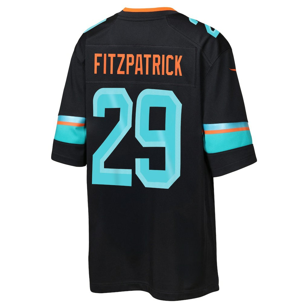Nike Minkah Fitzpatrick Miami Dolphins Youth 2025 Rivalries Collection Game Jersey Pitch Blue