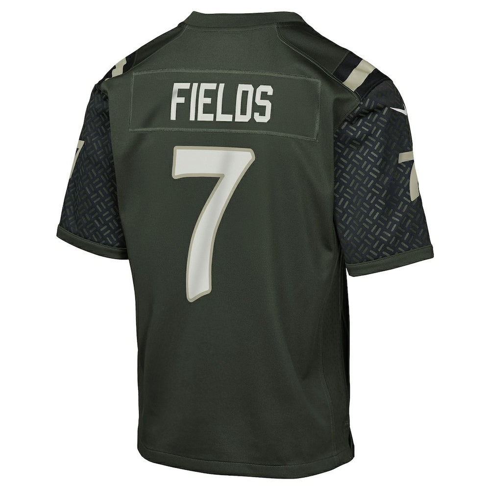 Nike Justin Fields New York Jets Youth 2025 Rivalries Collection Game Jersey Gotham Green
