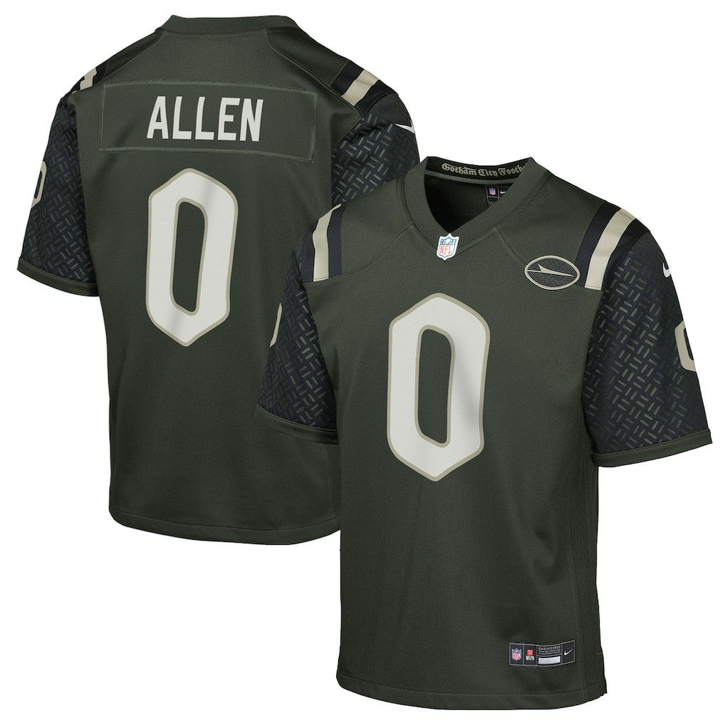 Nike Braelon Allen New York Jets Youth 2025 Rivalries Collection Game Jersey Gotham Green