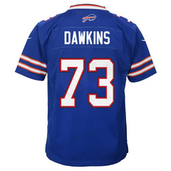 Nike Dion Dawkins Buffalo Bills Youth Team Game Jersey Royal