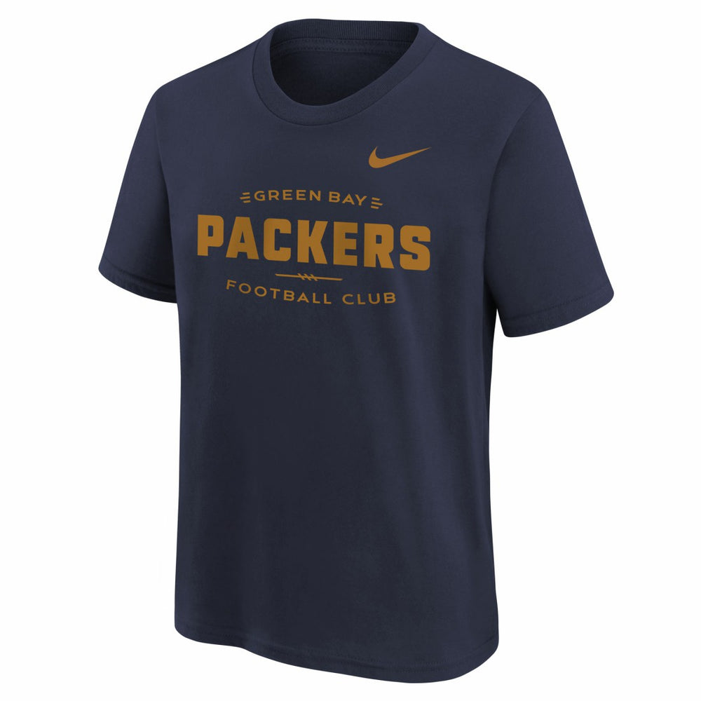 Nike Green Bay Packers Youth Sideline Alt Pack T-Shirt Navy