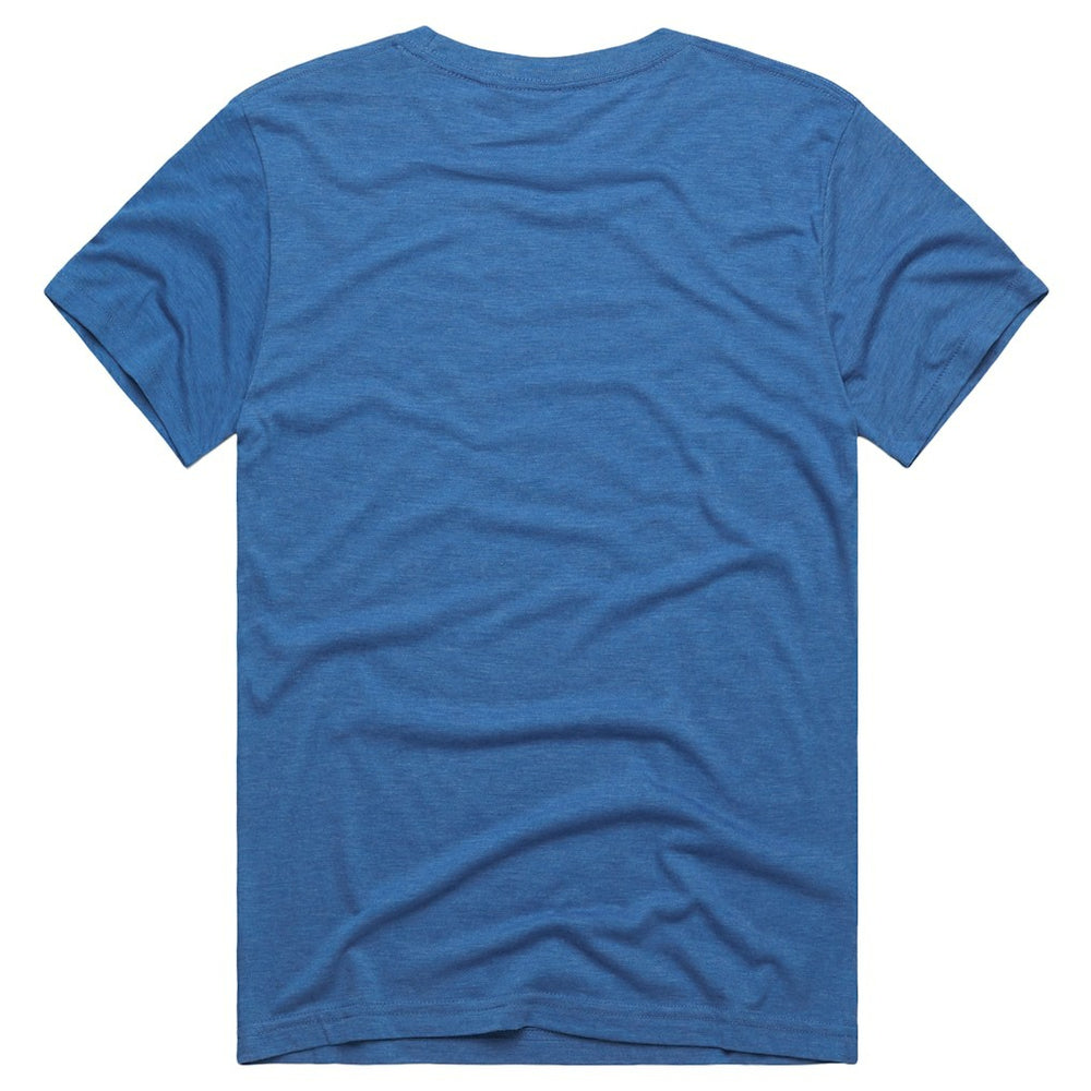 Lawrence Taylor New York Giants Homage Unisex Retired Player Classic Caricature Tri-Blend T-Shirt Royal
