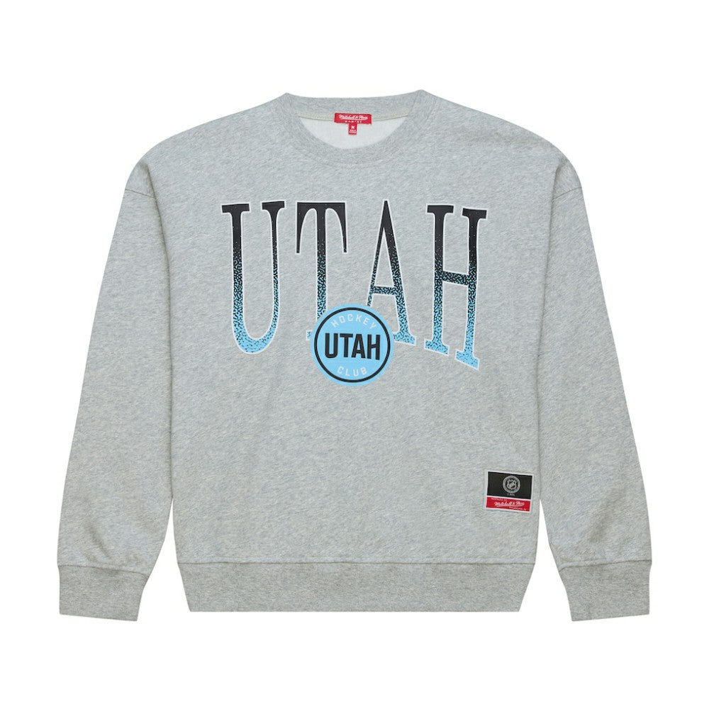 Utah Mammoth Mitchell & Ness Women's Hockey Night Sweatshirt - Heather Gray - NHL 203403315