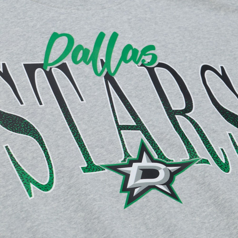 Dallas Stars Mitchell & Ness Women's Hockey Night Sweatshirt - Heather Gray - NHL 203403320