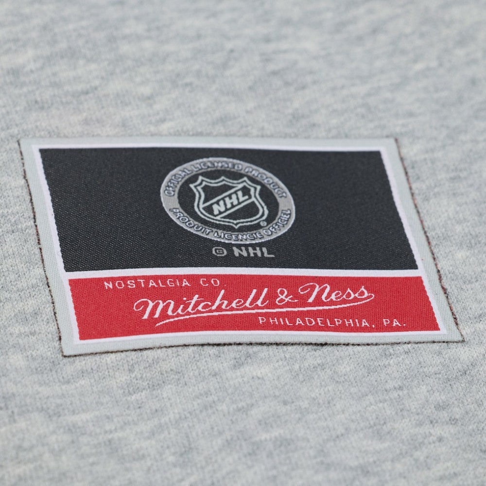 Columbus Blue Jackets Mitchell & Ness Women's Hockey Night Sweatshirt - Heather Gray - NHL 203403323