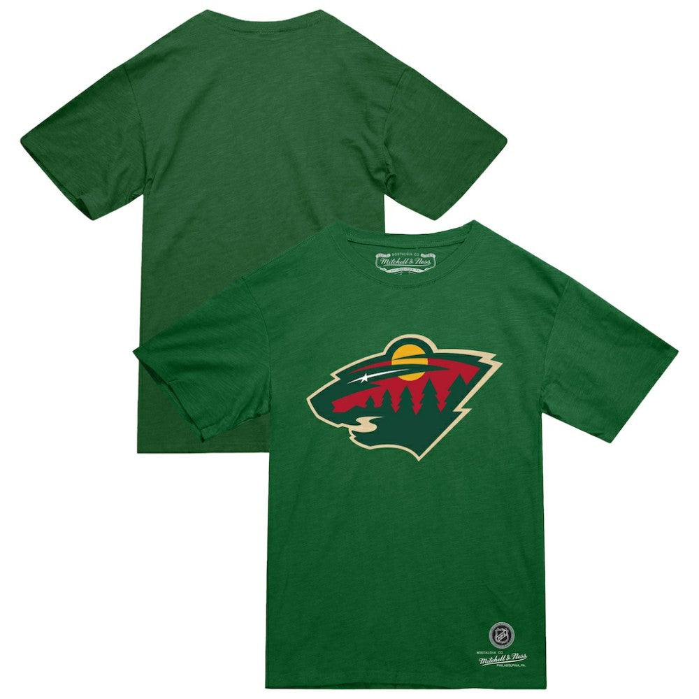 Minnesota Wild Mitchell & Ness Heritage T-Shirt - Green - NHL 203403330