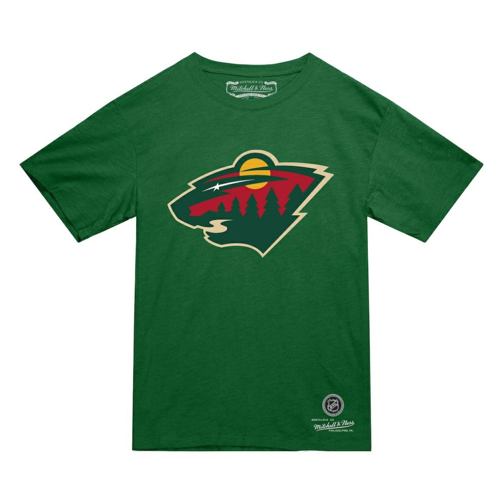 Minnesota Wild Mitchell & Ness Heritage T-Shirt - Green - NHL 203403330