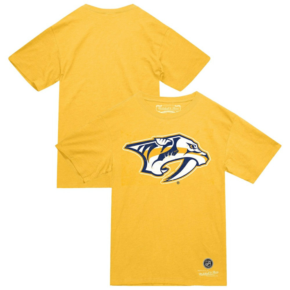 Nashville Predators Mitchell & Ness Heritage T-Shirt - Gold - NHL 203403333