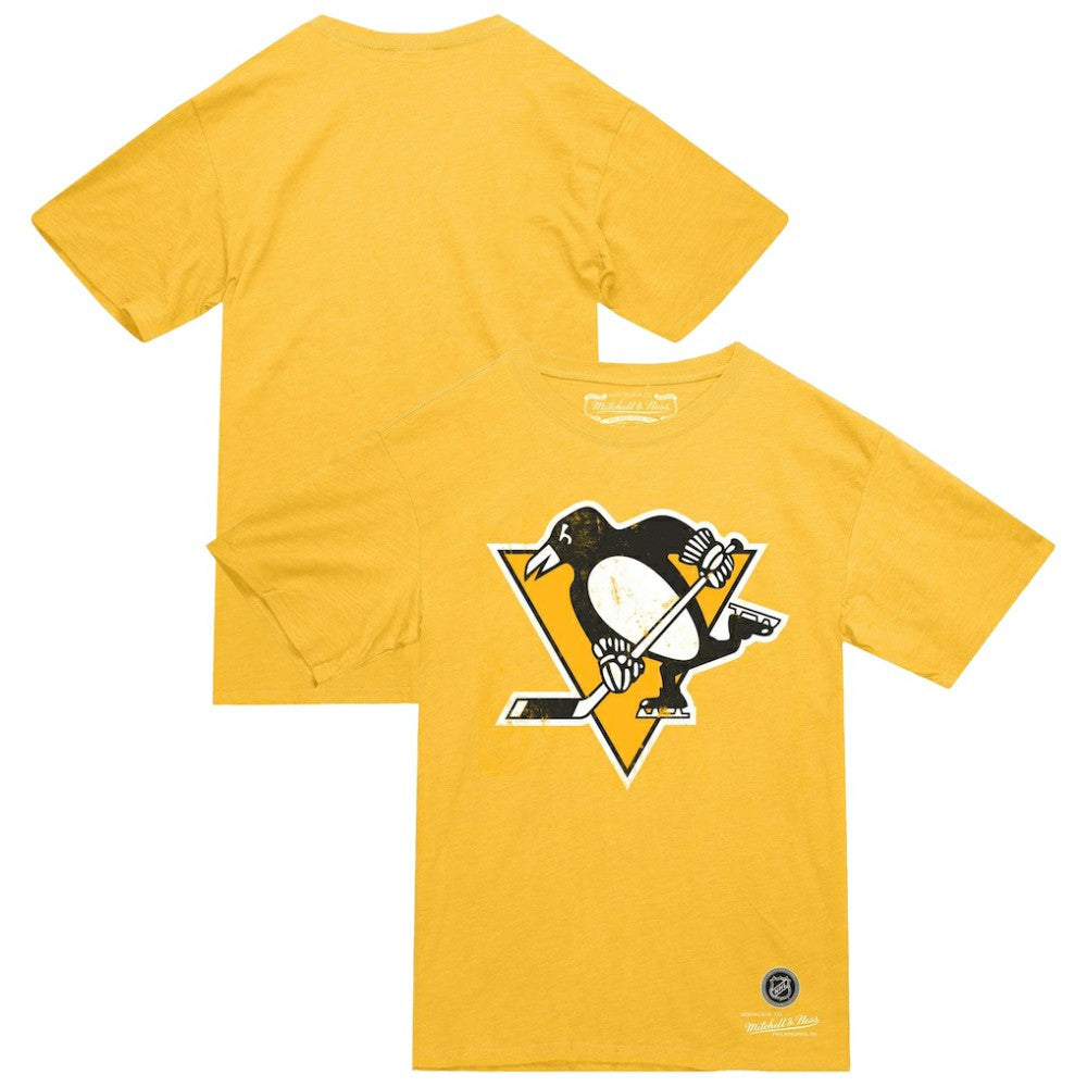 Pittsburgh Penguins Mitchell & Ness Heritage T-Shirt - Gold - NHL 203403337