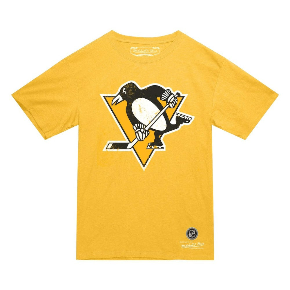 Pittsburgh Penguins Mitchell & Ness Heritage T-Shirt - Gold - NHL 203403337