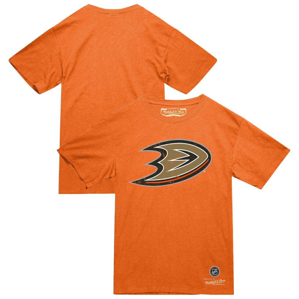 Anaheim Ducks Mitchell & Ness Heritage T-Shirt - Orange - NHL 203403343
