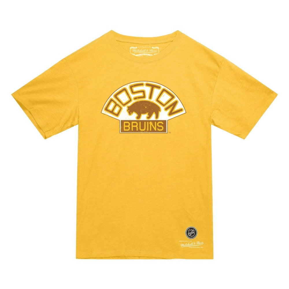 Boston Bruins Mitchell & Ness Heritage T-Shirt - Gold - NHL 203403345