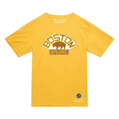 Boston Bruins Mitchell & Ness Heritage T-Shirt - Gold - NHL 203403345