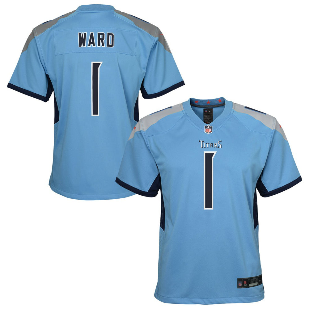 Nike Cameron Ward Tennessee Titans Youth Team Game Jersey Light Blue