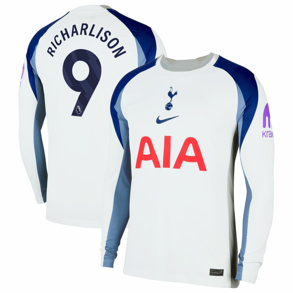 Richarlison Tottenham Hotspur 2025/26 Home Replica Long Sleeve Player Jersey White - Nike outlet