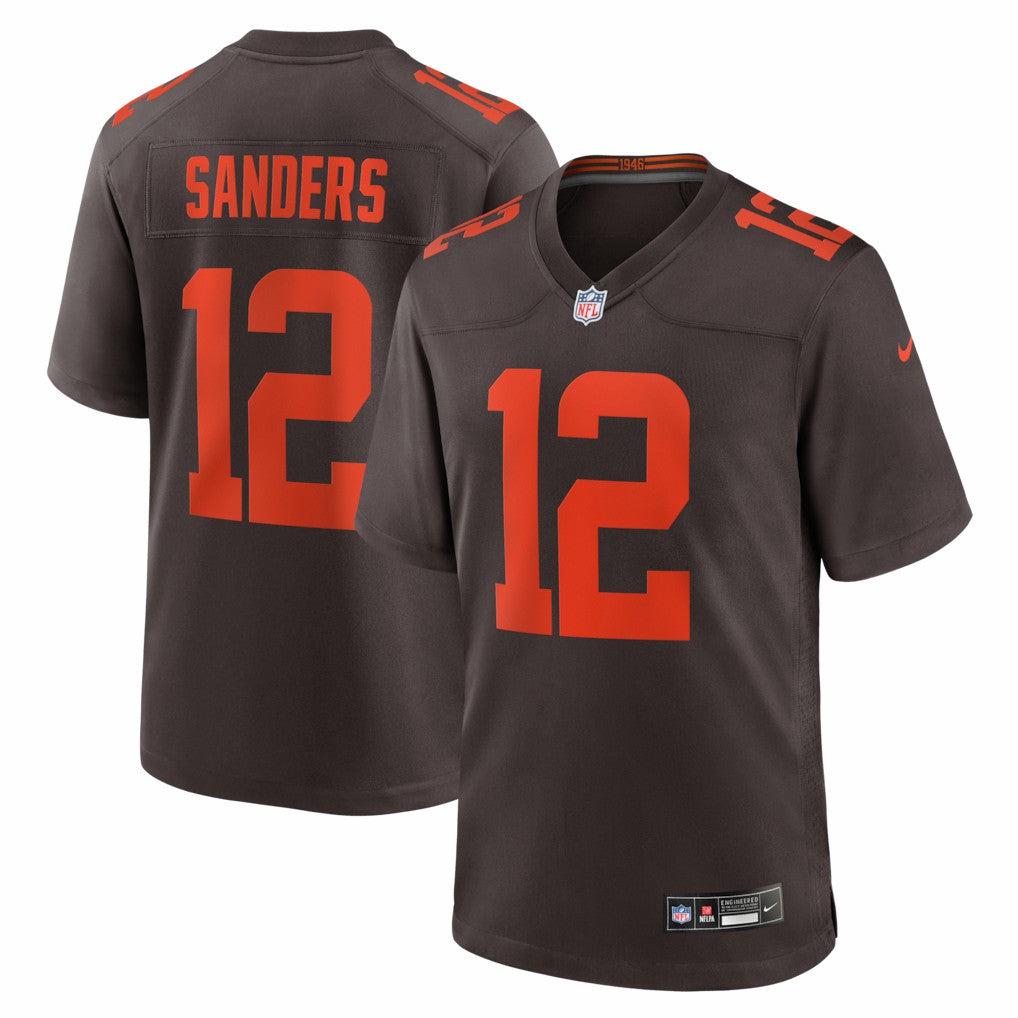 Nike Shedeur Sanders Cleveland Browns Alpha Dawg Game Jersey Brown