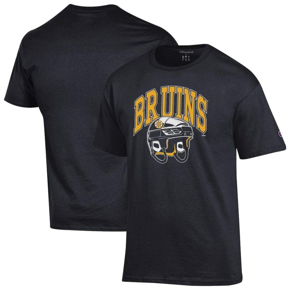 Boston Bruins Champion Helmet T-Shirt - Black - NHL 203407094