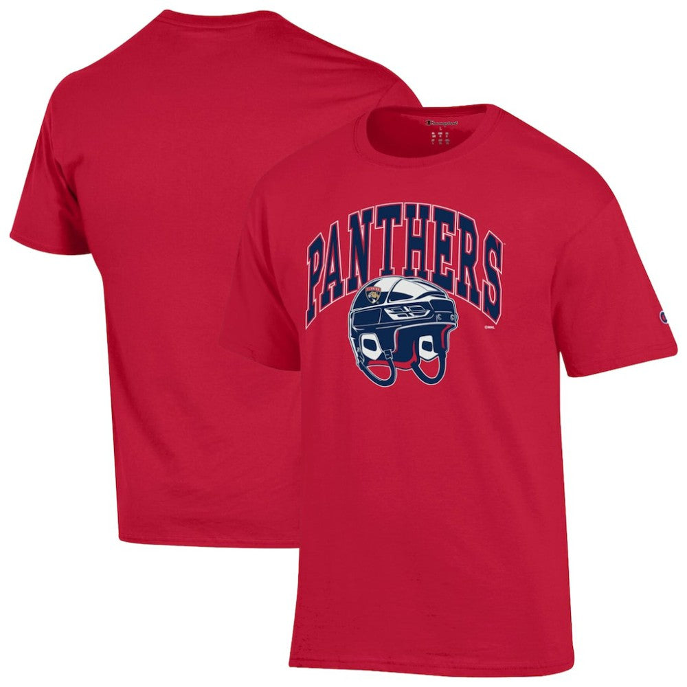 Florida Panthers Champion Helmet T-Shirt - Red - NHL 203407095