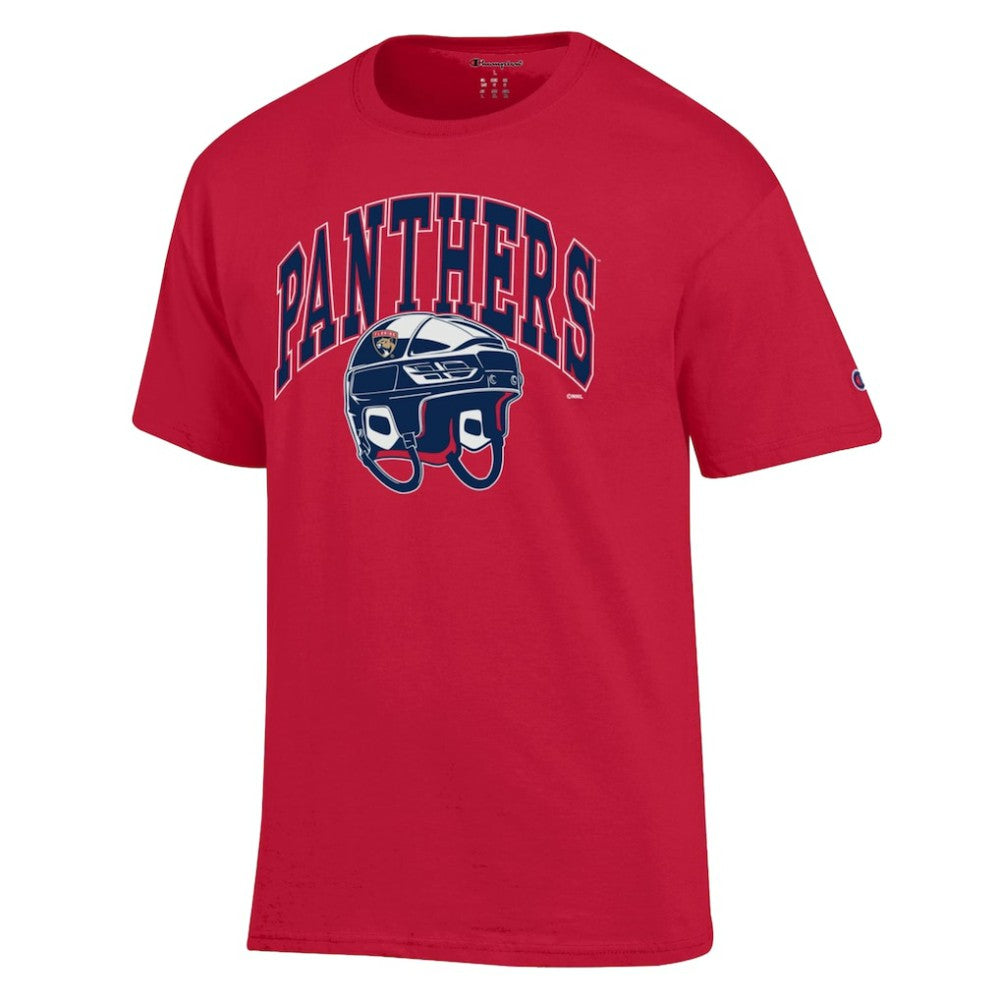 Florida Panthers Champion Helmet T-Shirt - Red - NHL 203407095