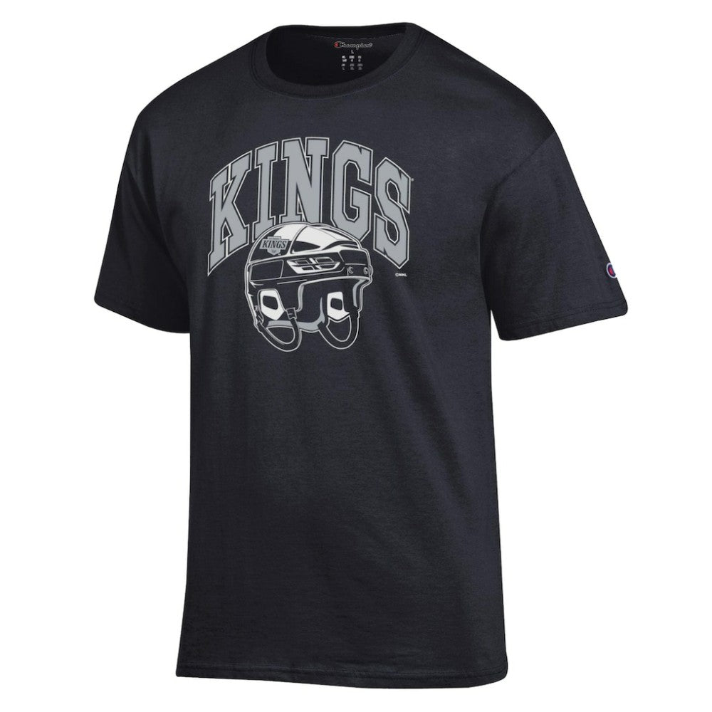 Los Angeles Kings Champion Helmet T-Shirt - Black - NHL 203407096