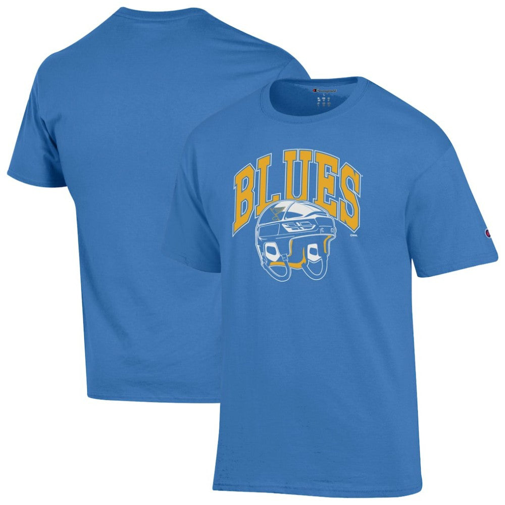 St. Louis Blues Champion Helmet T-Shirt - Blue - NHL 203407104