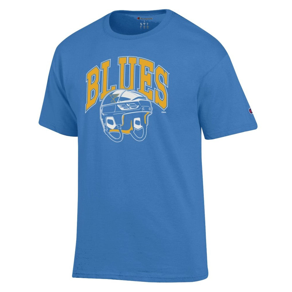 St. Louis Blues Champion Helmet T-Shirt - Blue - NHL 203407104