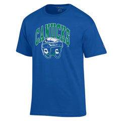 Vancouver Canucks Champion Helmet T-Shirt - Royal - NHL 203407108