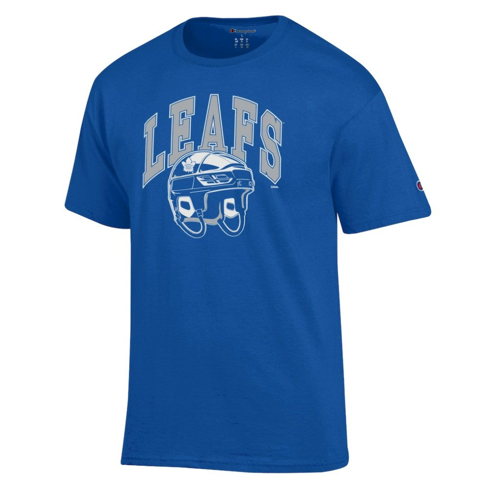 Toronto Maple Leafs Champion Helmet T-Shirt - Royal - NHL 203407109