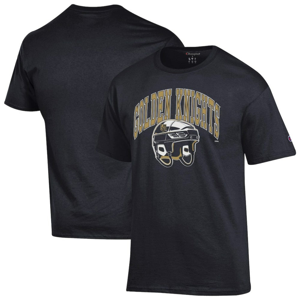 Vegas Golden Knights Champion Helmet T-Shirt - Black - NHL 203407112