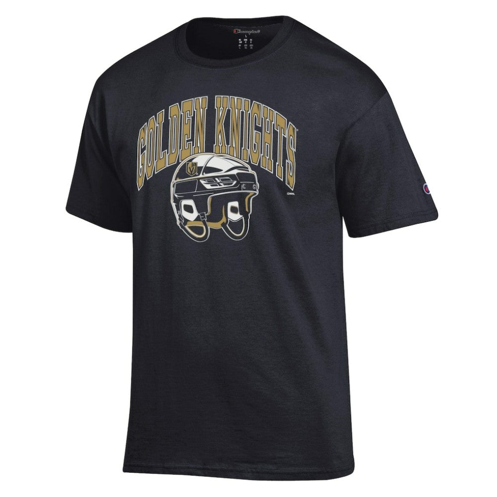 Vegas Golden Knights Champion Helmet T-Shirt - Black - NHL 203407112