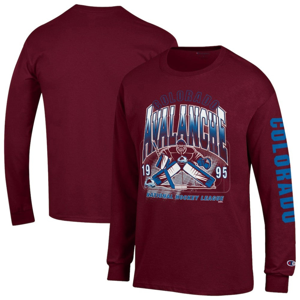 Colorado Avalanche Champion Long Sleeve Jersey T-Shirt - Burgundy - NHL 203407139