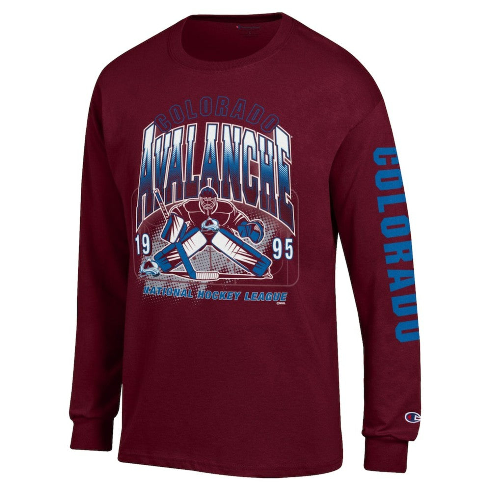 Colorado Avalanche Champion Long Sleeve Jersey T-Shirt - Burgundy - NHL 203407139
