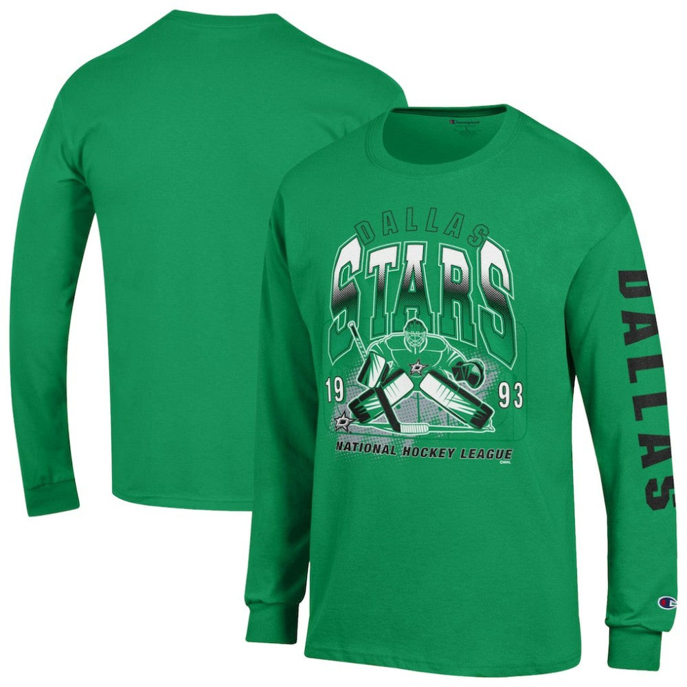 Dallas Stars Champion Long Sleeve Jersey T-Shirt - Kelly Green - NHL 203407143