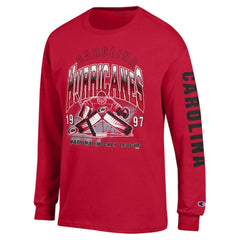 Carolina Hurricanes Champion Long Sleeve Jersey T-Shirt - Red - NHL 203407148