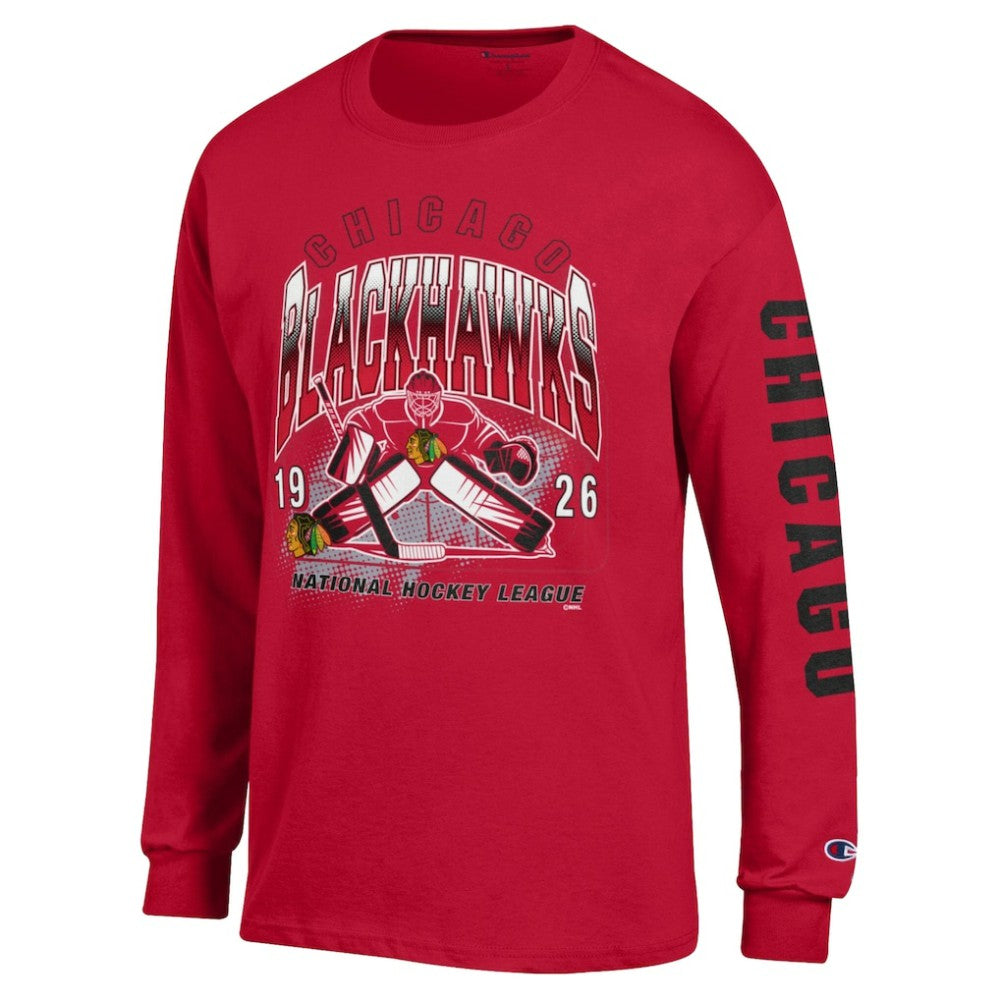 Chicago Blackhawks Champion Long Sleeve Jersey T-Shirt - Red - NHL 203407149