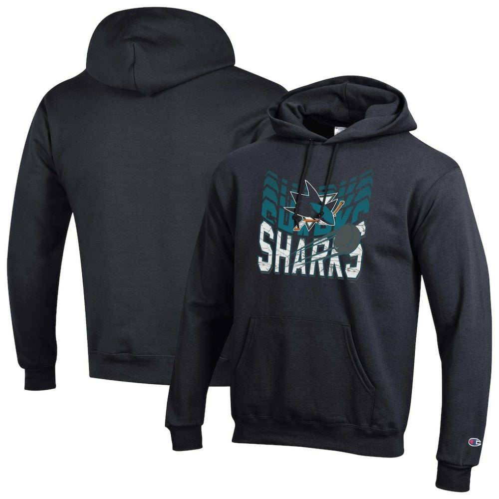 San Jose Sharks Champion Powerblend Hoodie - Black - NHL 203407159