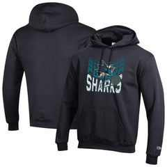 San Jose Sharks Champion Powerblend Hoodie - Black - NHL 203407159