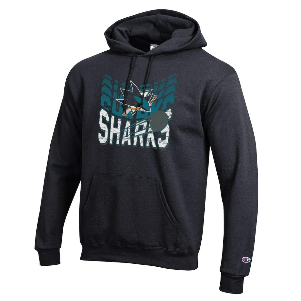 San Jose Sharks Champion Powerblend Hoodie - Black - NHL 203407159